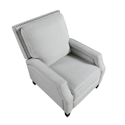 Homelegance  - Berenson Push Back Reclining Chair in Gray - 8504FGY-1  view 9