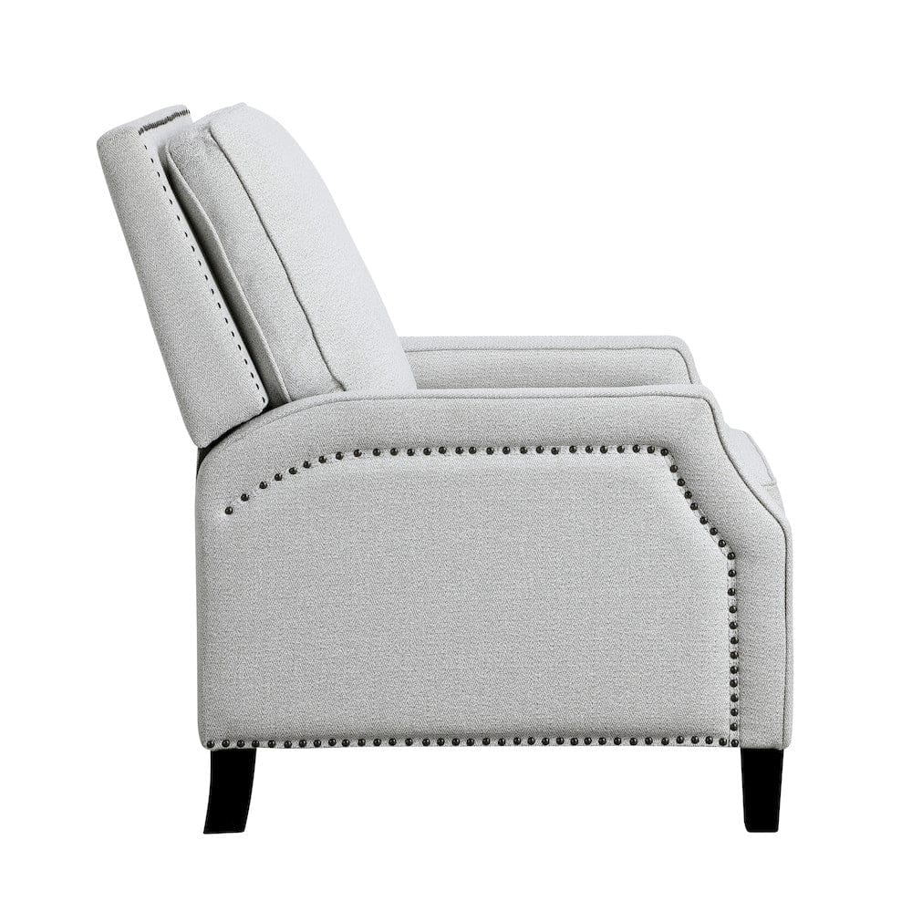 Homelegance  - Berenson Push Back Reclining Chair in Gray - 8504FGY-1  view 10