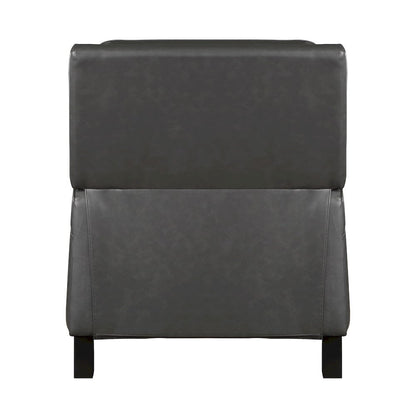 Homelegance  - Berenson Push Back Reclining Chair in Gray - 8504GRY-1  view 4