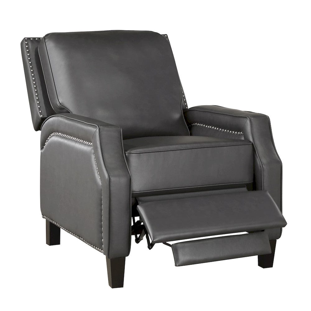 Homelegance  - Berenson Push Back Reclining Chair in Gray - 8504GRY-1  view 5