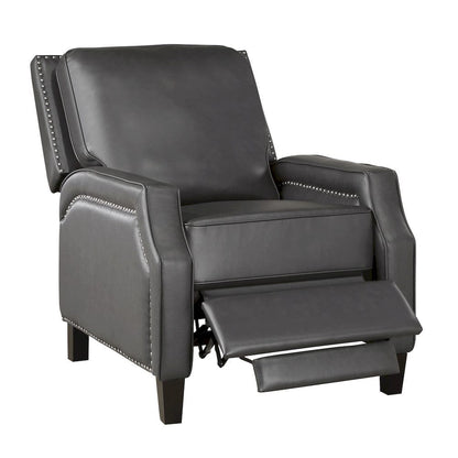 Homelegance  - Berenson Push Back Reclining Chair in Gray - 8504GRY-1  view 5