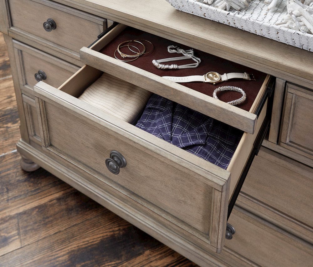Homelegance  - Bethel Dresser, Hidden Drawer - 2259GY-5  view 3