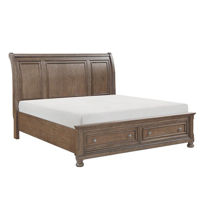 Homelegance  - Bethel Eastern King Platform Bed W/ Footboard Storage - 2259KBR-1EKx  view 1