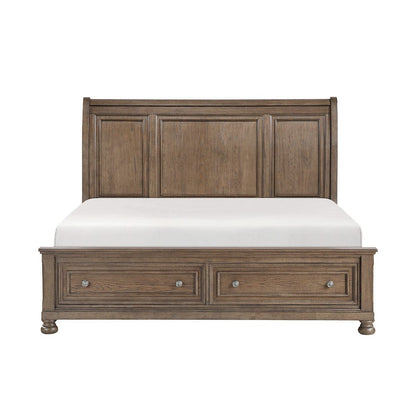 Homelegance  - Bethel Eastern King Platform Bed W/ Footboard Storage - 2259KBR-1EKx  view 5