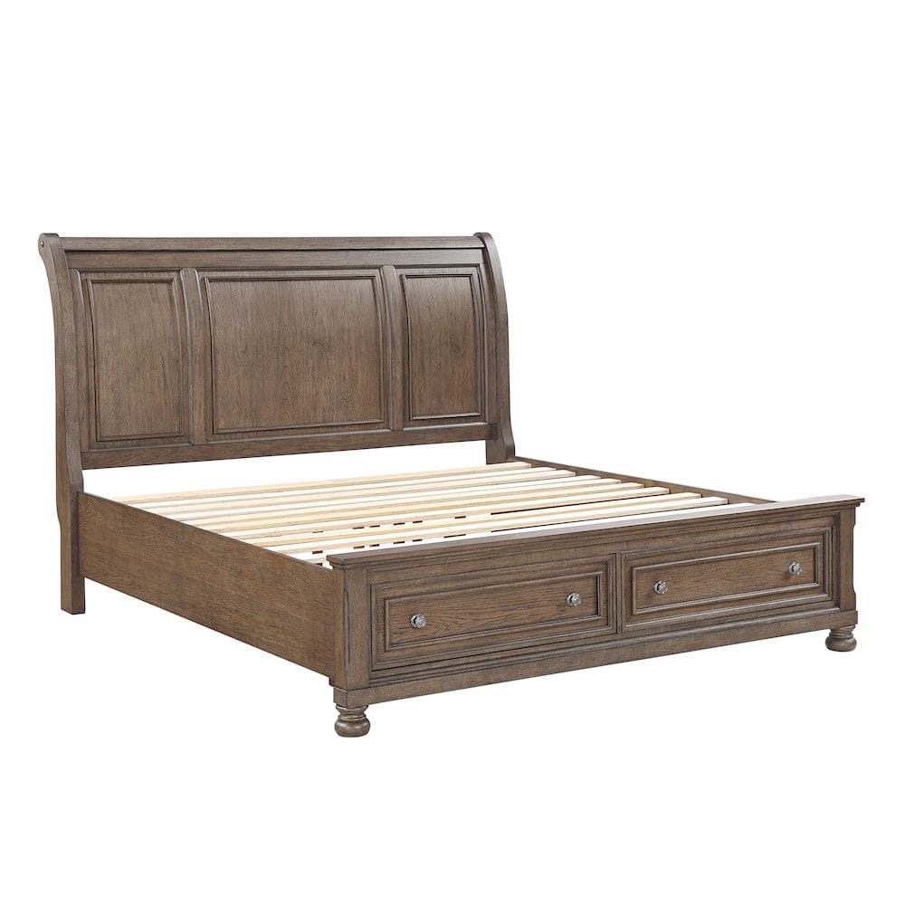 Homelegance  - Bethel Eastern King Platform Bed W/ Footboard Storage - 2259KBR-1EKx  view 7