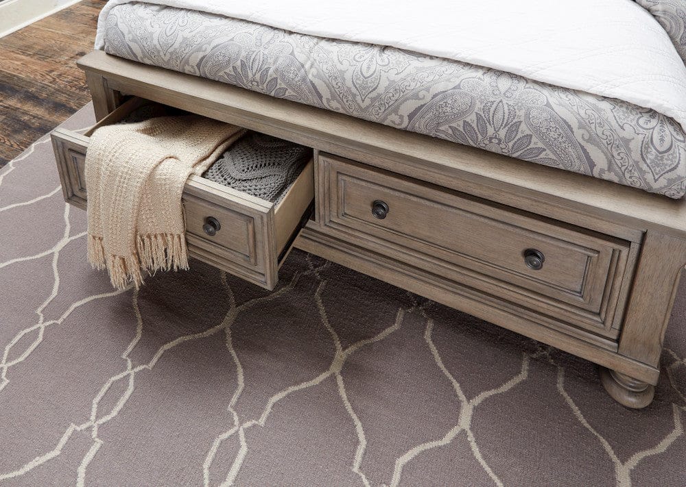 Homelegance  - Bethel Eastern King Platform Bed W/ Footboard Storage - 2259KGY-1EKx  view 4