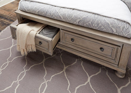 Homelegance  - Bethel Eastern King Platform Bed W/ Footboard Storage - 2259KGY-1EKx  view 4