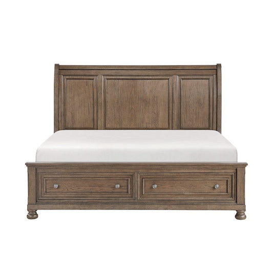Homelegance  - Bethel Queen Platform Bed W/ Footboard Storage - 2259BR-1x  view 1