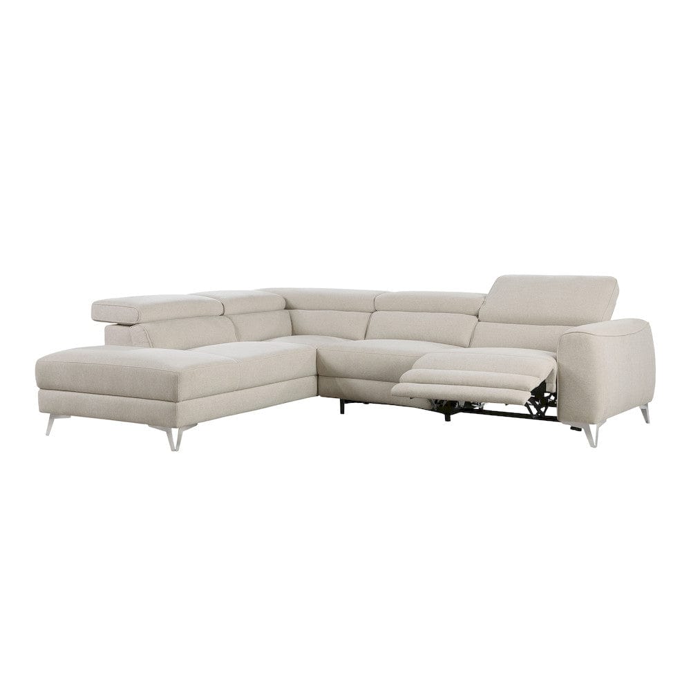 Homelegance  - Bienvenue 2-Piece Power Reclining Sectional W/ Left Chaise in Beige - 9415xSCPW  view 4