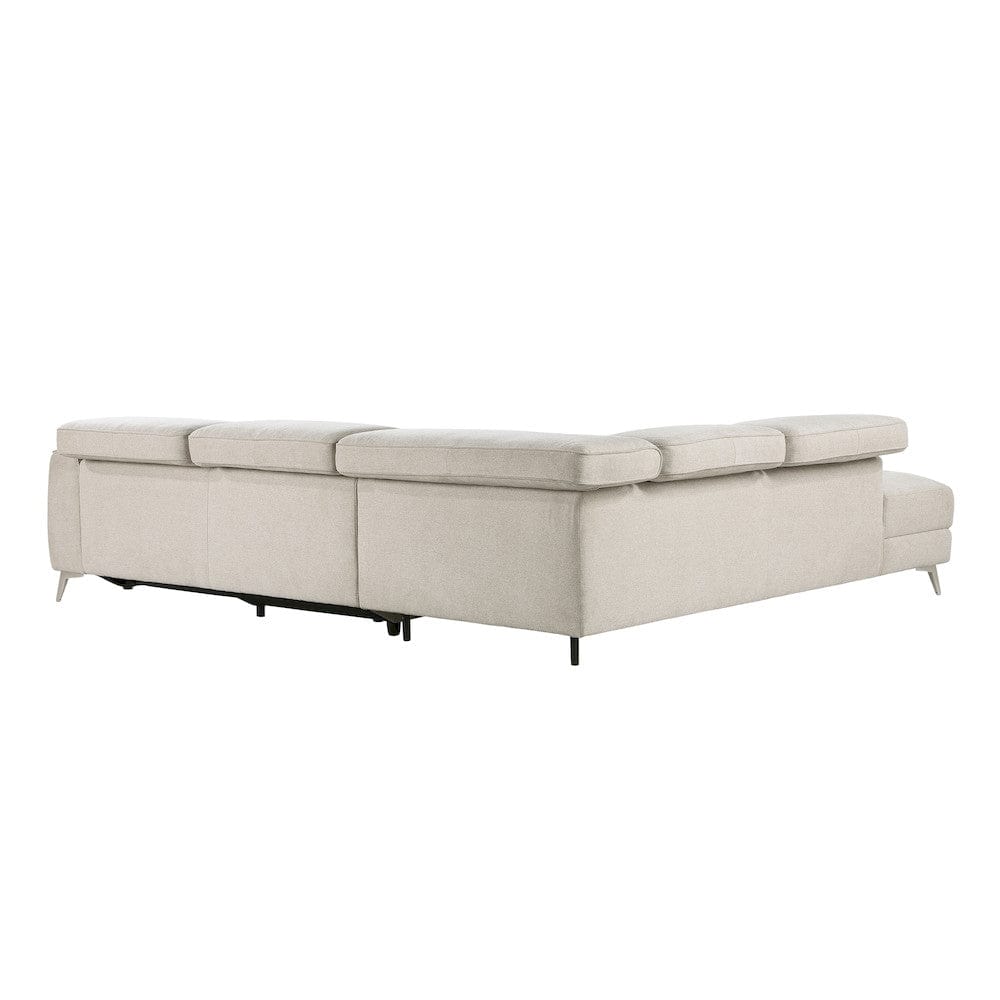 Homelegance  - Bienvenue 2-Piece Power Reclining Sectional W/ Left Chaise in Beige - 9415xSCPW  view 5