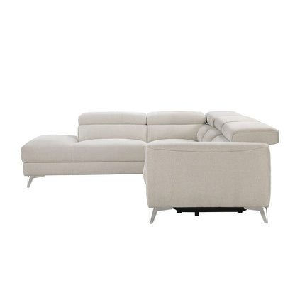 Homelegance  - Bienvenue 2-Piece Power Reclining Sectional W/ Left Chaise in Beige - 9415xSCPW  view 6