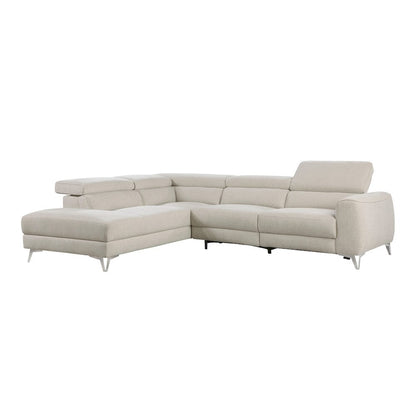 Homelegance  - Bienvenue 2-Piece Power Reclining Sectional W/ Left Chaise in Beige - 9415xSCPW  view 8