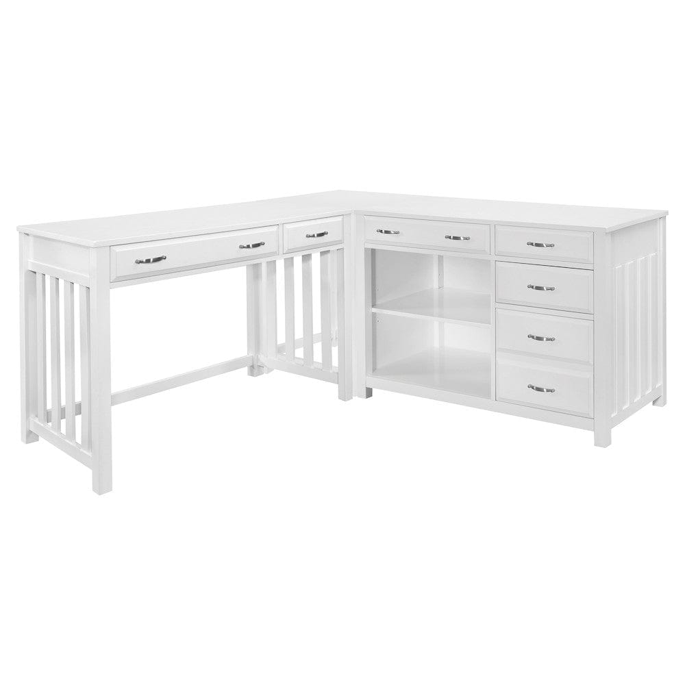 Homelegance  - Blanche 3pc Corner Desk - 4522WHx3  view 1