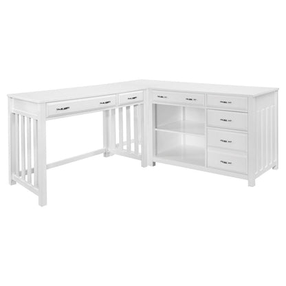 Homelegance  - Blanche 3pc Corner Desk - 4522WHx3  view 1