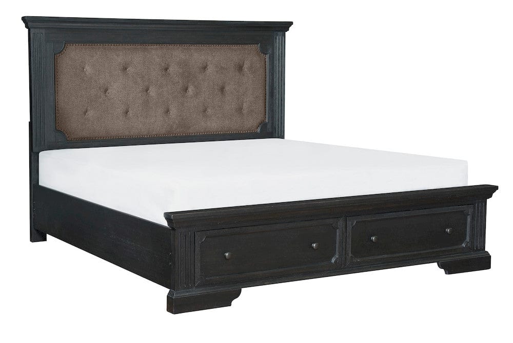 Homelegance  - Bolingbrook California King Platform Bed W/ Footboard Storage in Brown - 1647K-1CKx  view 5