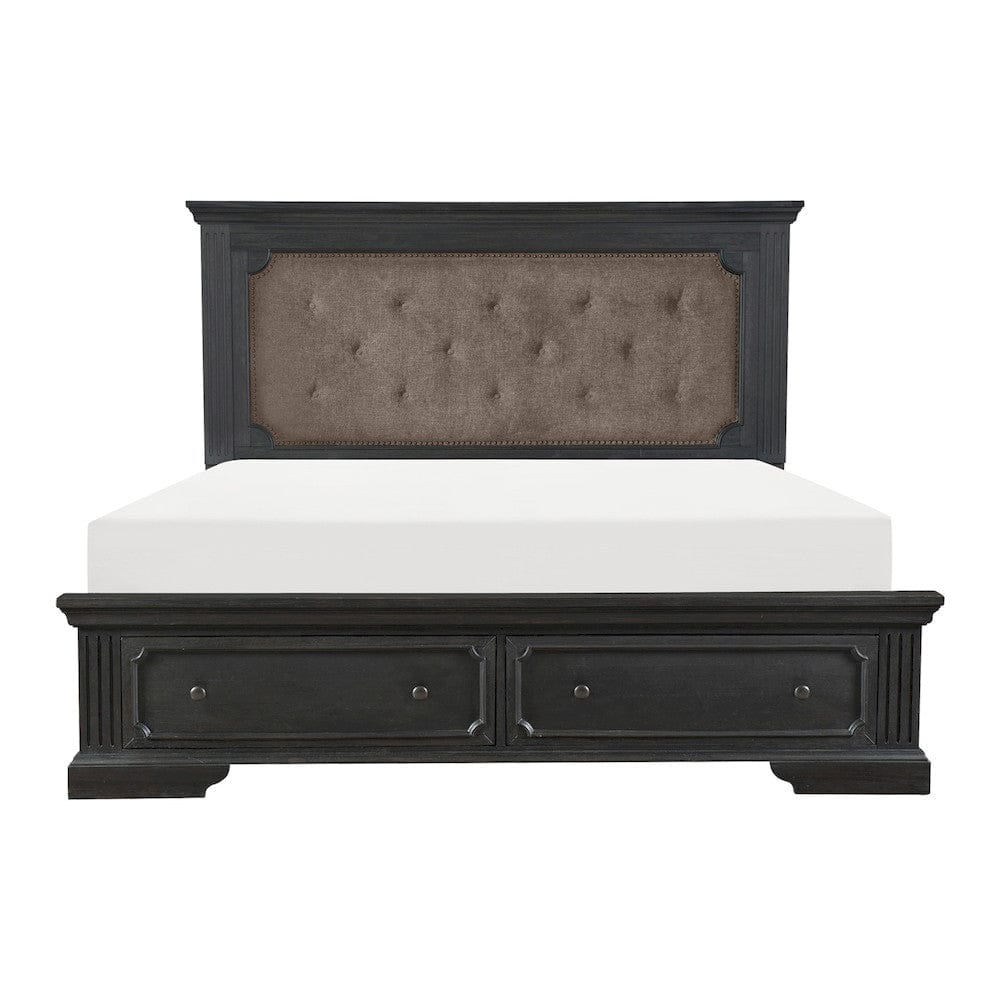 Homelegance  - Bolingbrook Queen Platform Bed W/ Footboard Storage in Brown - 1647-1x  view 3