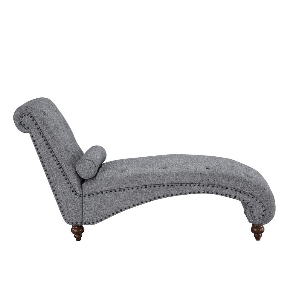 Homelegance  - Bonne Chaise in Dark gray - 1162NGY-5  view 4