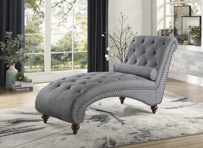 Homelegance  - Bonne Chaise in Dark gray - 1162NGY-5  view 5