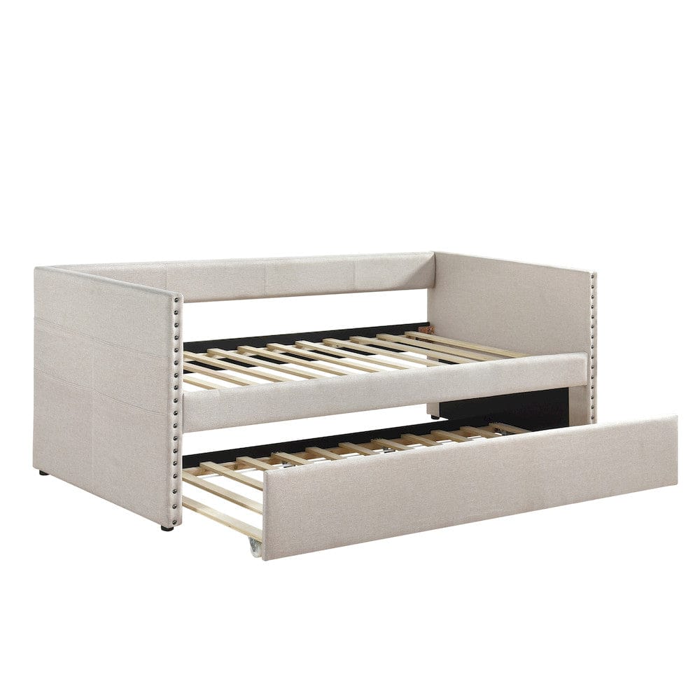 Homelegance  - Boynton Daybed W/ Trundle in Beige - 4691BE  view 5