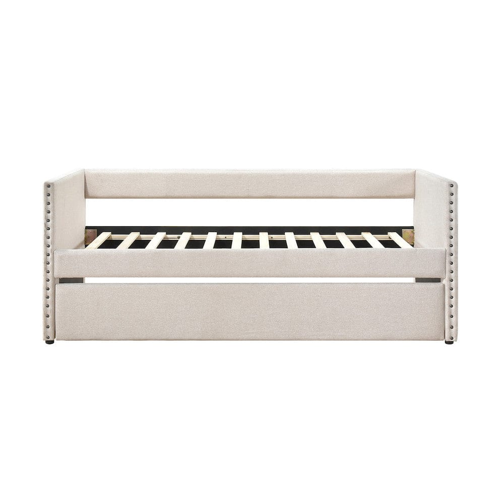 Homelegance  - Boynton Daybed W/ Trundle in Beige - 4691BE  view 8