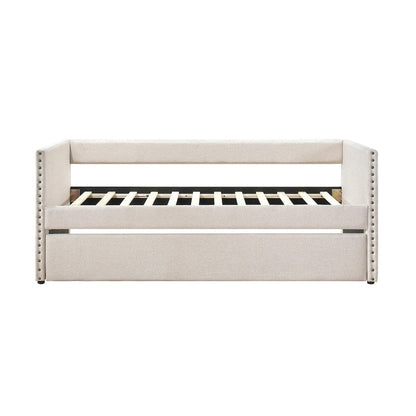 Homelegance  - Boynton Daybed W/ Trundle in Beige - 4691BE  view 8