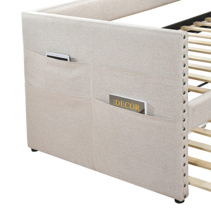 Homelegance  - Boynton Daybed W/ Trundle in Beige - 4691BE  view 10