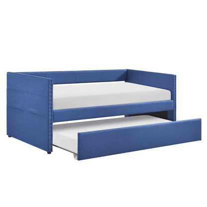 Homelegance  - Boynton Daybed W/ Trundle in Blue - 4691BU  view 3