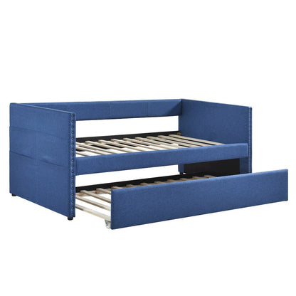 Homelegance  - Boynton Daybed W/ Trundle in Blue - 4691BU  view 4