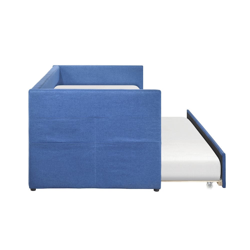 Homelegance  - Boynton Daybed W/ Trundle in Blue - 4691BU  view 5