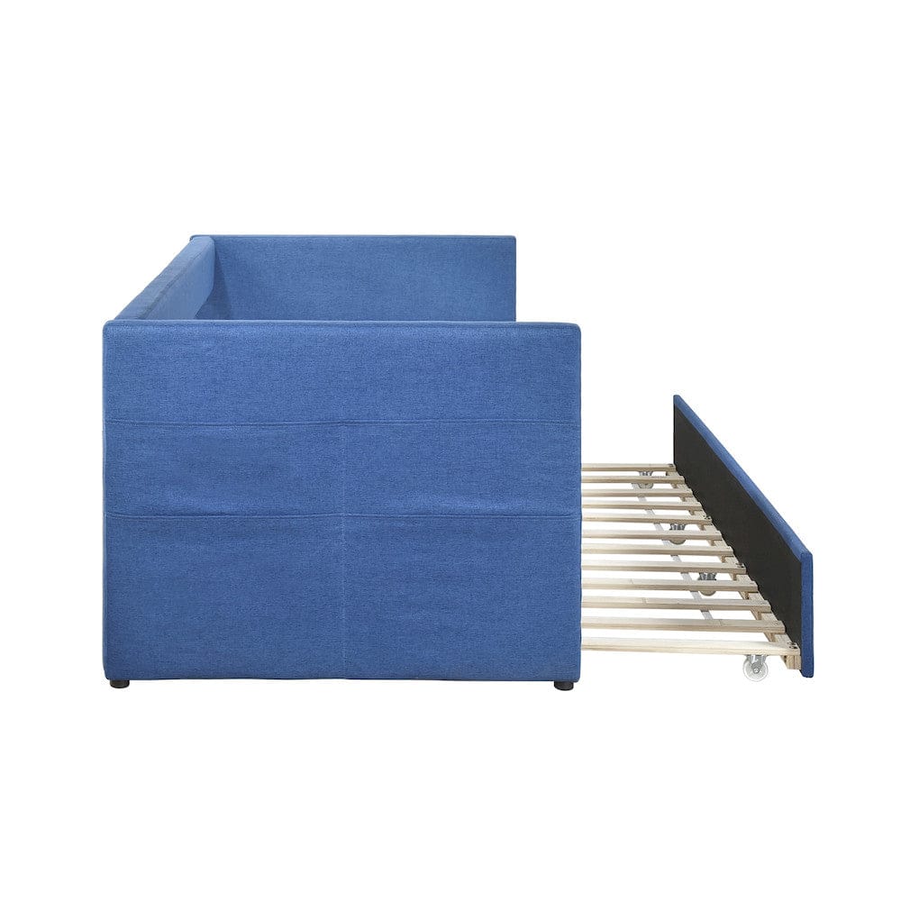 Homelegance  - Boynton Daybed W/ Trundle in Blue - 4691BU  view 6