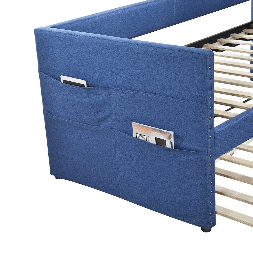 Homelegance  - Boynton Daybed W/ Trundle in Blue - 4691BU  view 7