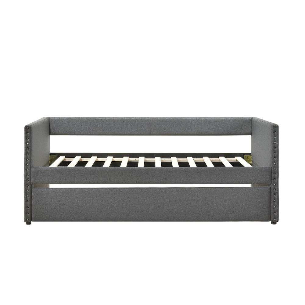 Homelegance  - Boynton Daybed W/ Trundle in Dark Gray - 4691DG  view 4