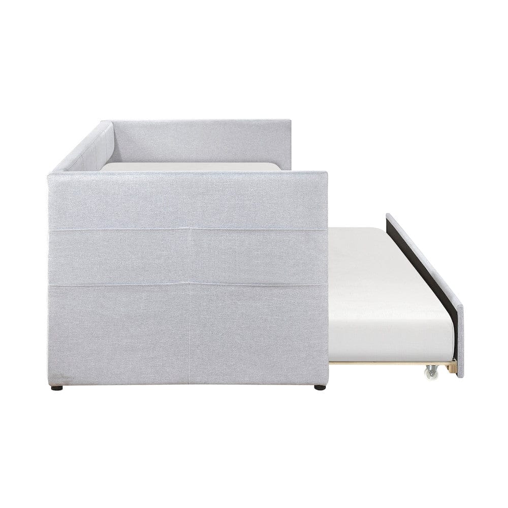 Homelegance  - Boynton Daybed W/ Trundle in Light Gray - 4691GY  view 7