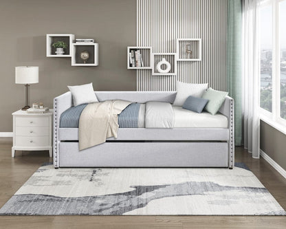 Homelegance  - Boynton Daybed W/ Trundle in Light Gray - 4691GY  view 10