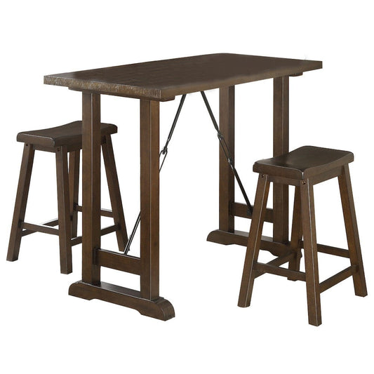 Homelegance  - Bracknell 3-Piece Pack Counter Height Set - 5686-32  view 1