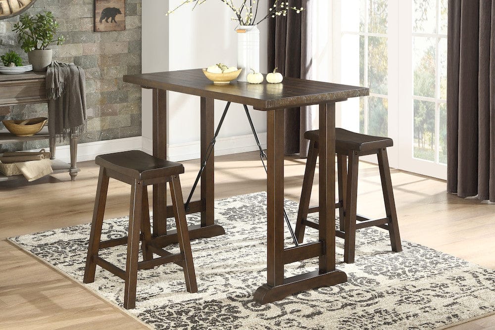 Homelegance  - Bracknell 3-Piece Pack Counter Height Set - 5686-32  view 2