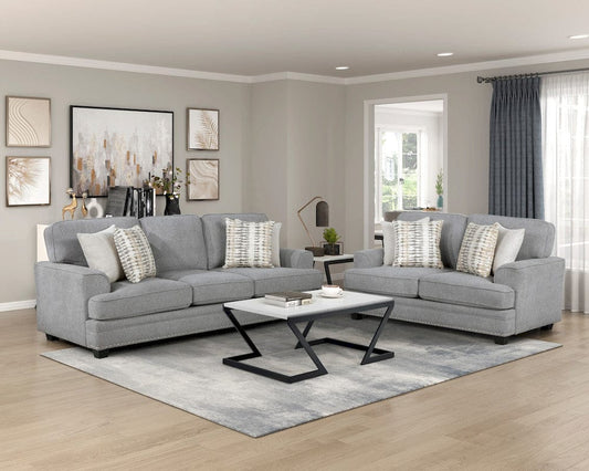 Homelegance  - Bradford Love Seat in Gray - 9648GY-2  view 2