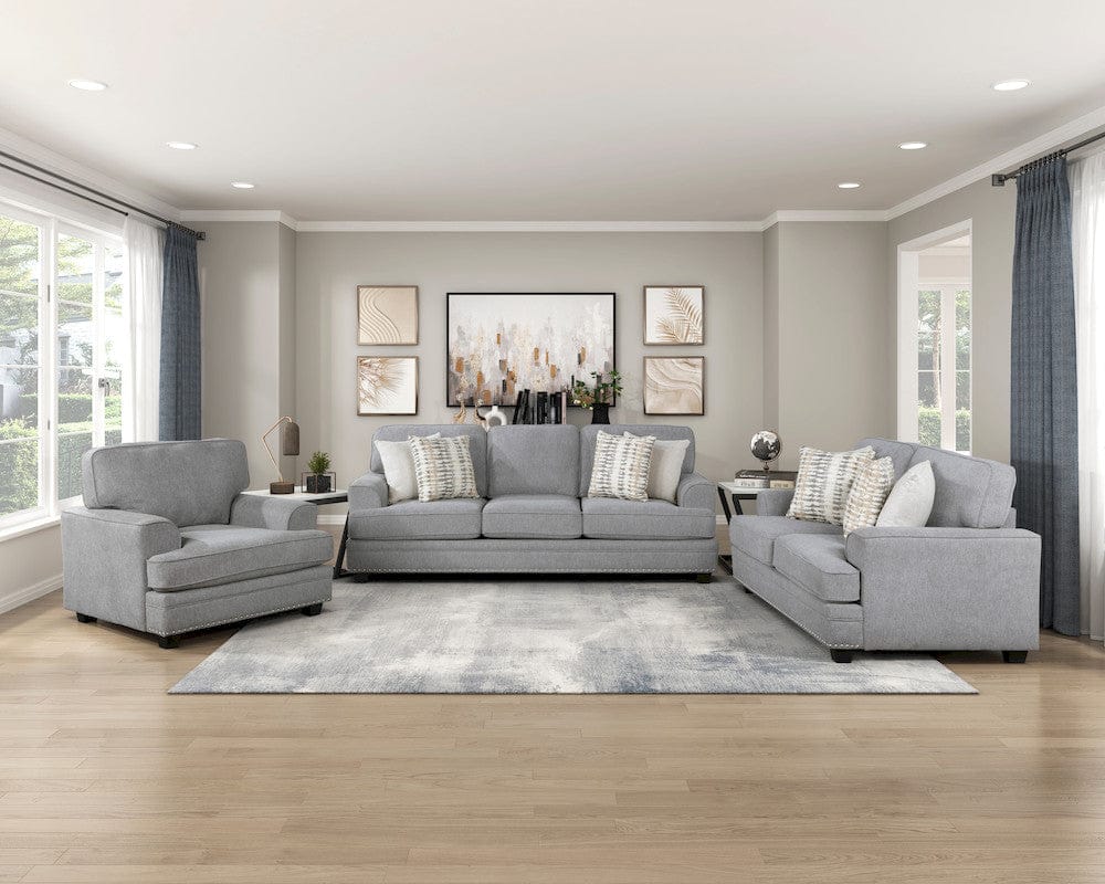 Homelegance  - Bradford Love Seat in Gray - 9648GY-2  view 3