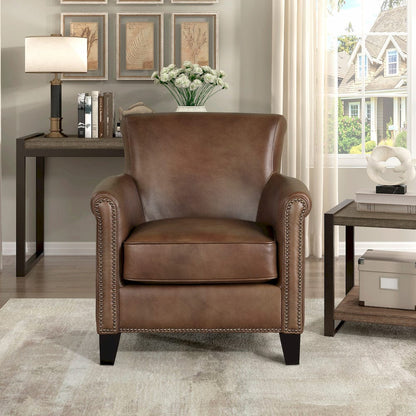 Homelegance  - Braintree Accent Chair in Brown - 9278BRW-1  view 2