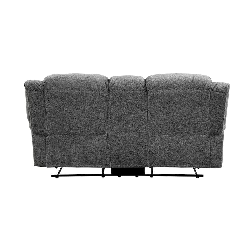 Homelegance  - Brennen Double Reclining Love Seat W/ Center Console in Charcoal - 9204CC-2  view 3