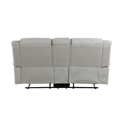 Homelegance  - Brennen Double Reclining Love Seat W/ Center Console in Mist - 9204MT-2  view 3