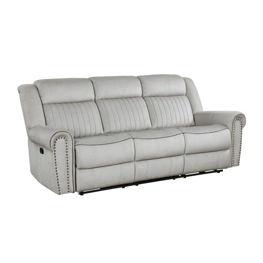 Homelegance  - Brennen Double Reclining Sofa in Mist - 9204MT-3  view 1