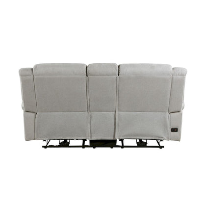 Homelegance  - Brennen Power Double Reclining Love Seat W/ Center Console in Mist - 9204MT-2PW  view 3