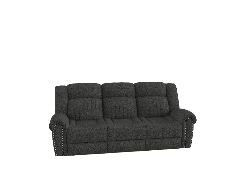 Homelegance  - Brennen Power Double Reclining Sofa in Charcoal - 9204CC-3PW  view 1