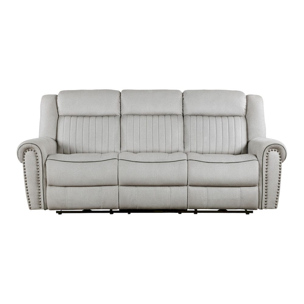 Homelegance  - Brennen Power Double Reclining Sofa in Mist - 9204MT-3PW  view 1