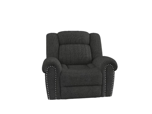 Homelegance  - Brennen Power Reclining Chair in Charcoal - 9204CC-1PW  view 1