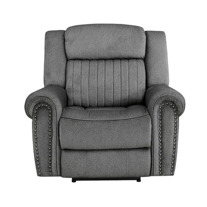 Homelegance  - Brennen Power Reclining Chair in Charcoal - 9204CC-1PW  view 3