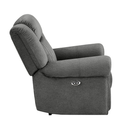 Homelegance  - Brennen Power Reclining Chair in Charcoal - 9204CC-1PW  view 5