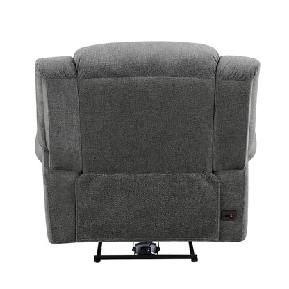 Homelegance  - Brennen Power Reclining Chair in Charcoal - 9204CC-1PW  view 6