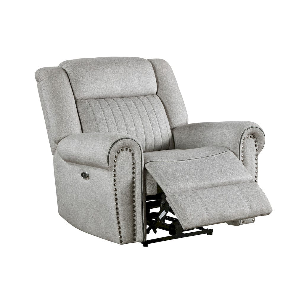 Homelegance  - Brennen Power Reclining Chair in Mist - 9204MT-1PW  view 1